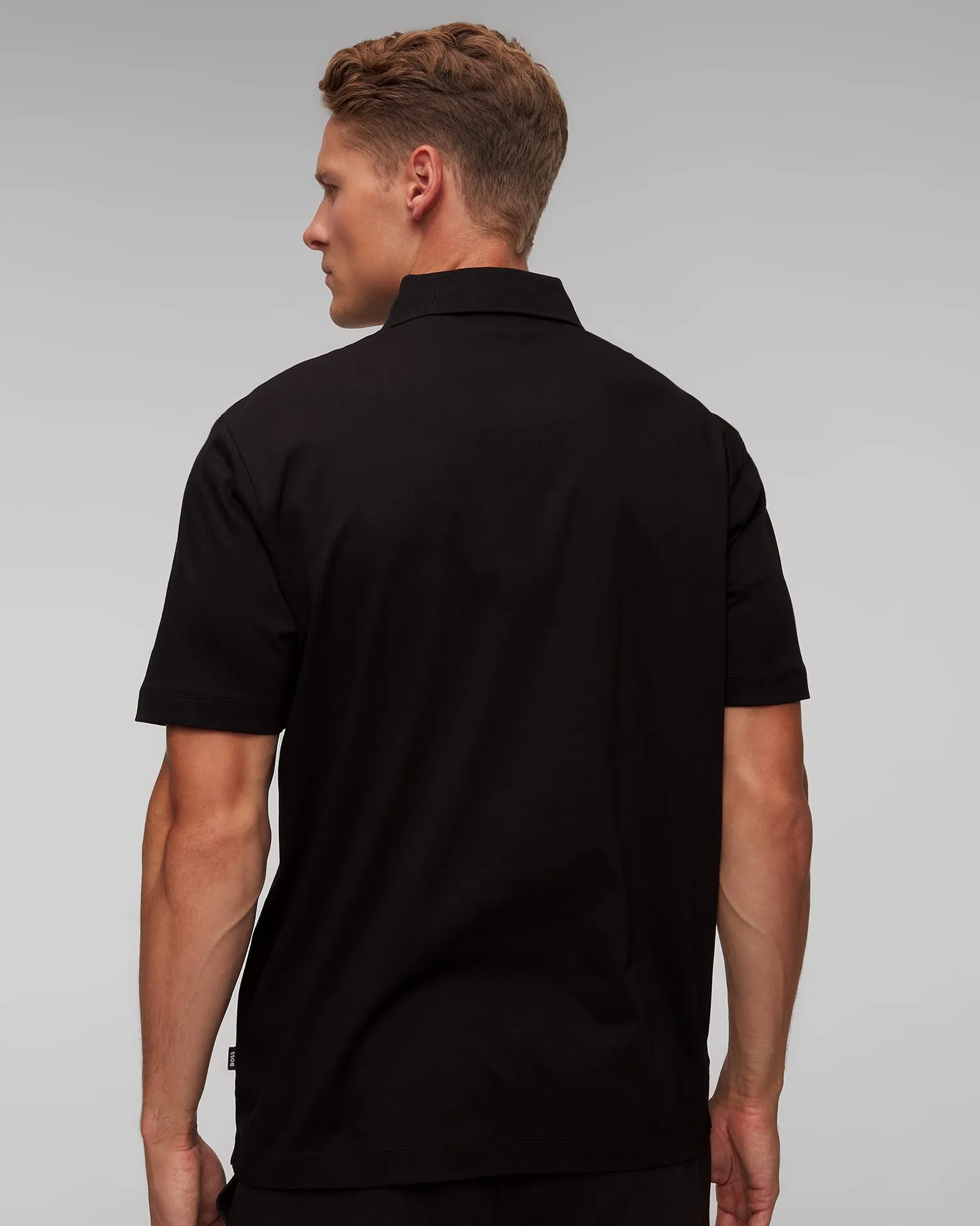 Men’s black polo Black Hugo Boss C-Parris 50520297-1