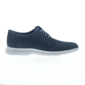 Mens Blue Rockport Truflex Dressport Plain Toe Oxfords