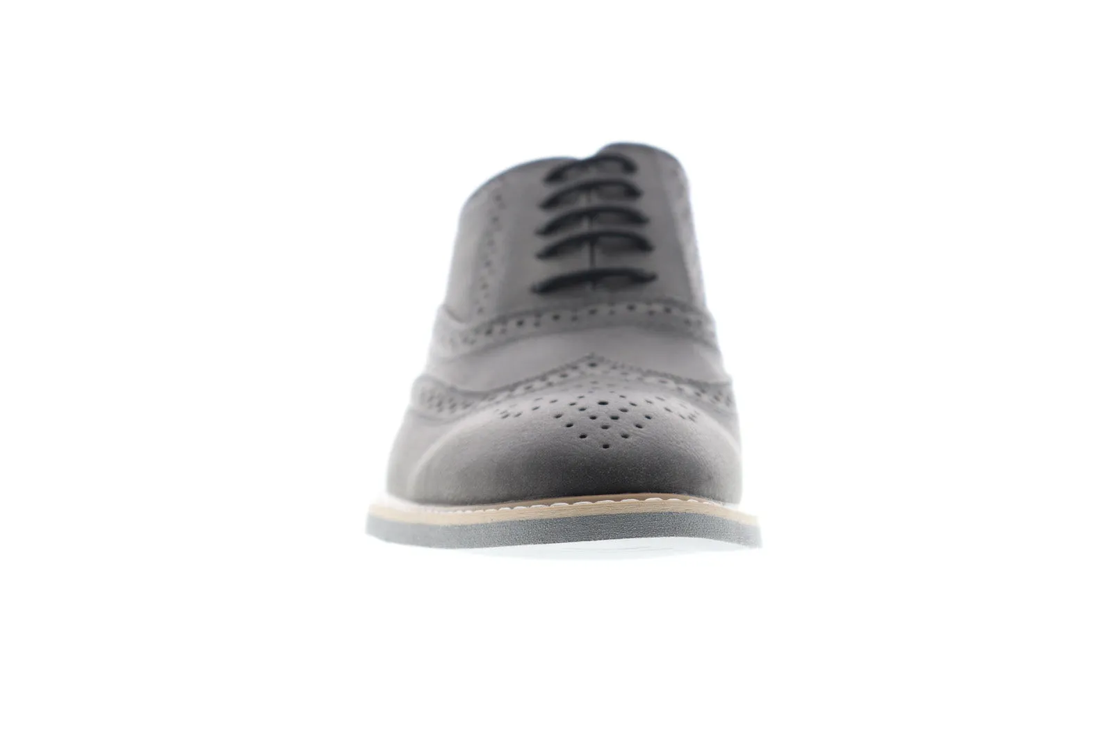 Mens Gray Wingtip Oxford Shoes by Kenneth Cole Unlisted