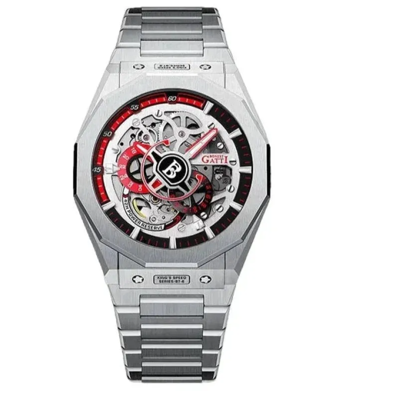 Men's Luxury Sapphire Stainless Steel Automatic Mechanical Wristwatch