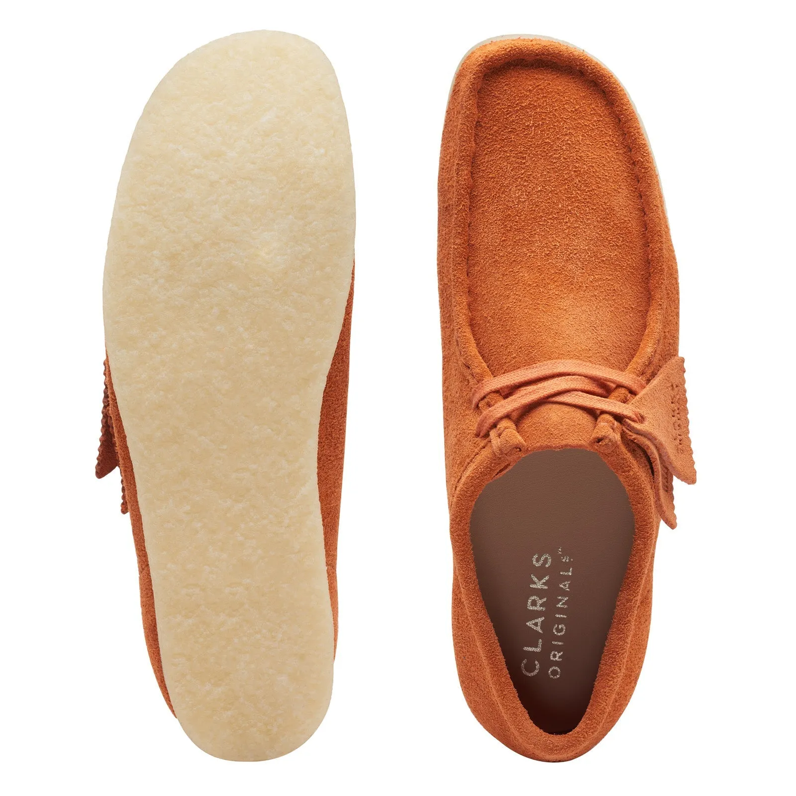 Men's Orange Clarks Wallabee Oxfords & Lace-Ups