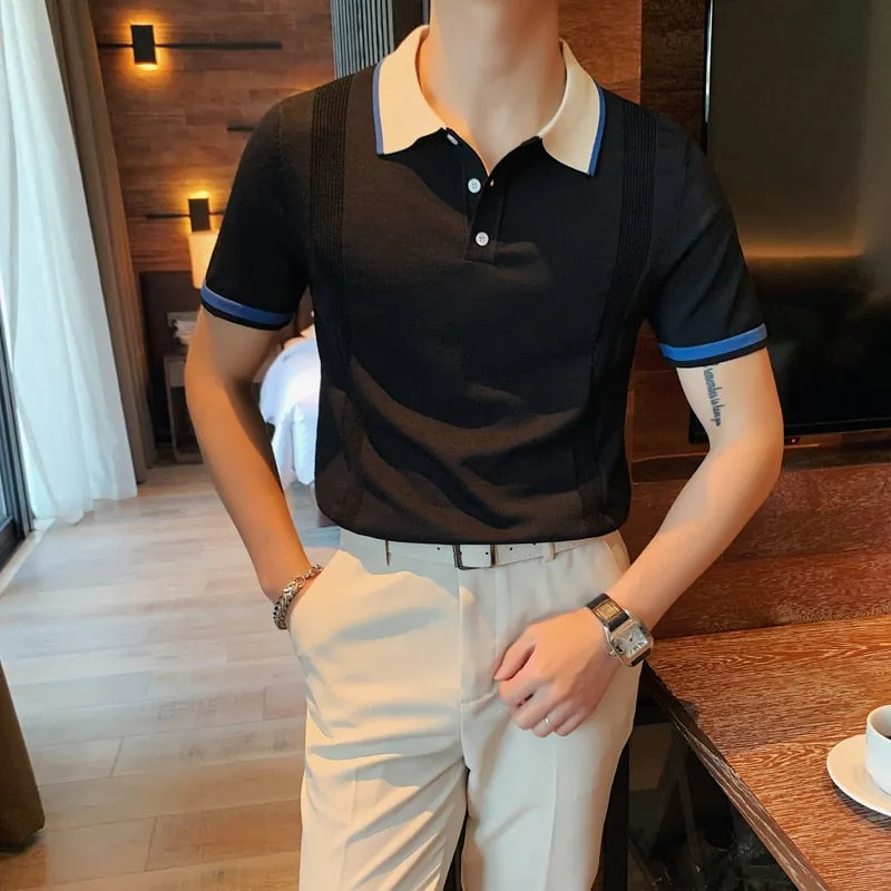 Summer Men's British Style Polo Shirt