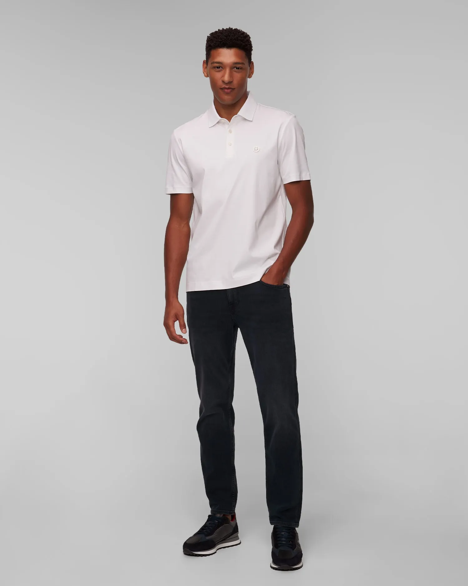 Men’s white polo Hugo Boss C-Parris 50520297-100