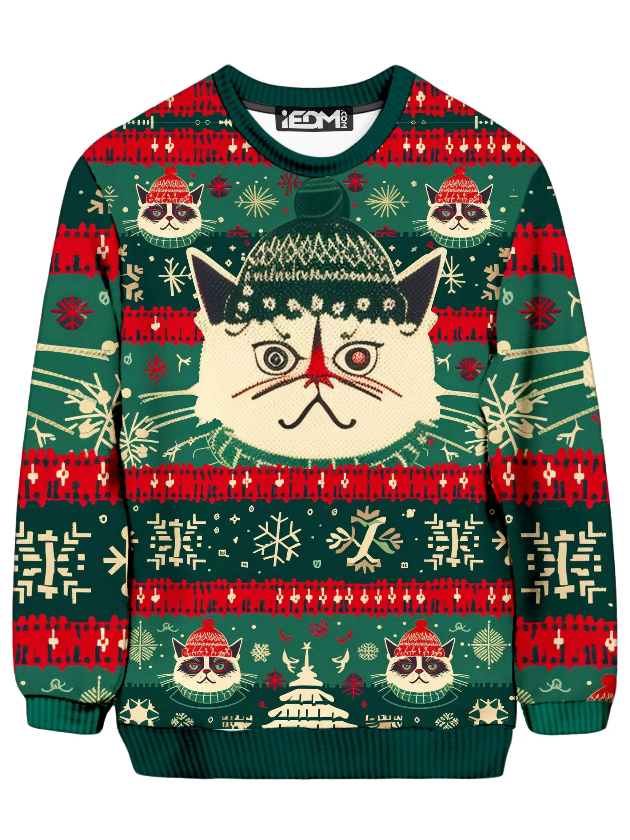 Merry Catnip Christmas Ugly Sweatshirt