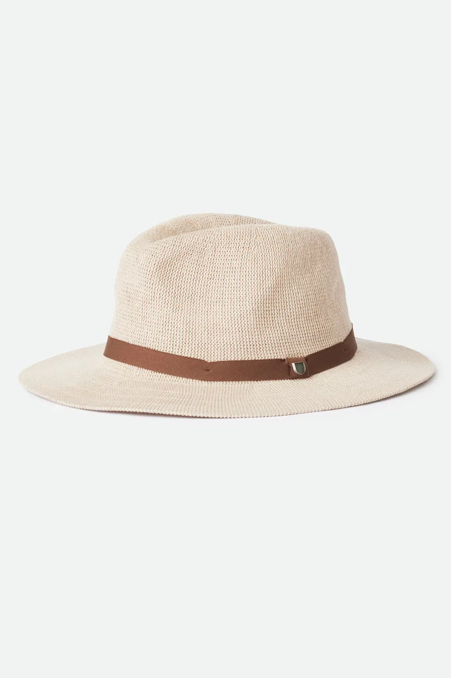 Messer Knit Packable Fedora - Vanilla/Lion