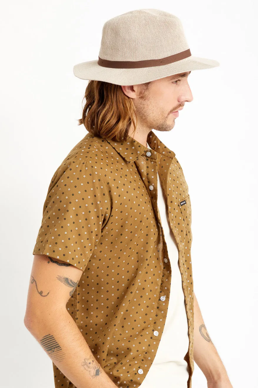 Messer Knit Packable Fedora - Vanilla/Lion