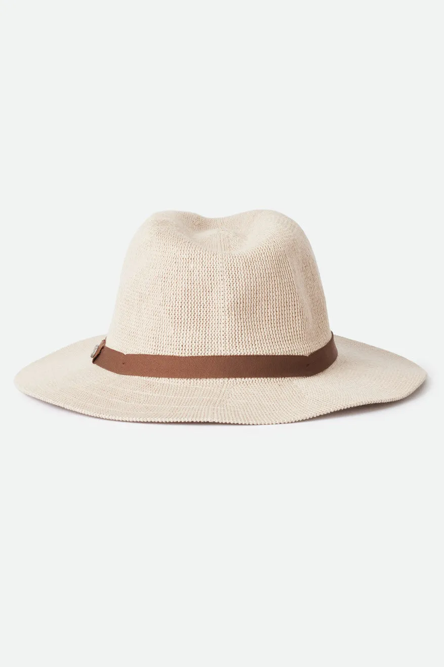 Messer Knit Packable Fedora - Vanilla/Lion