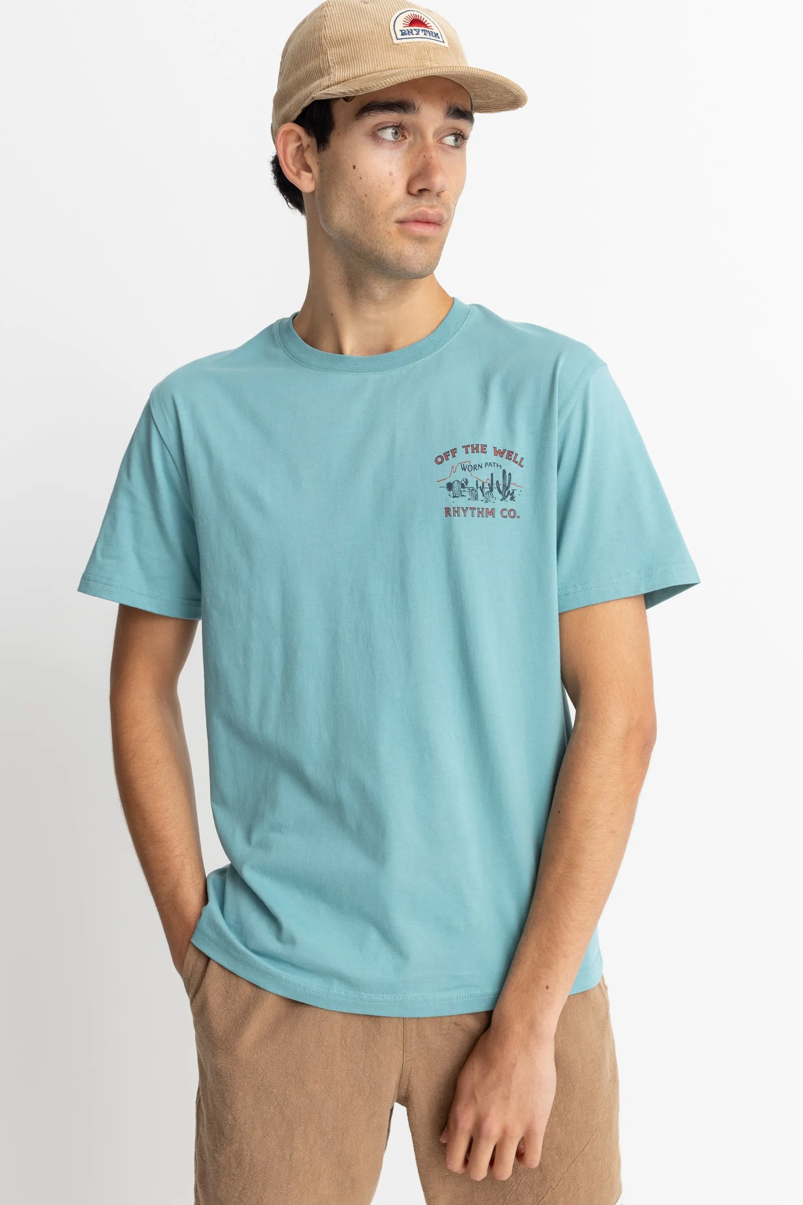 Mineral Blue Worn Path Short-Sleeve T-Shirt