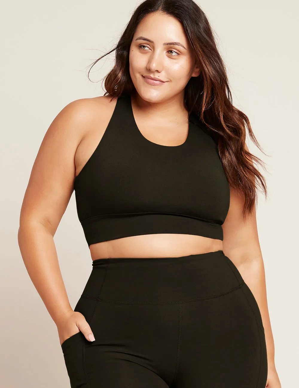 Motivate Longline Bra - Black