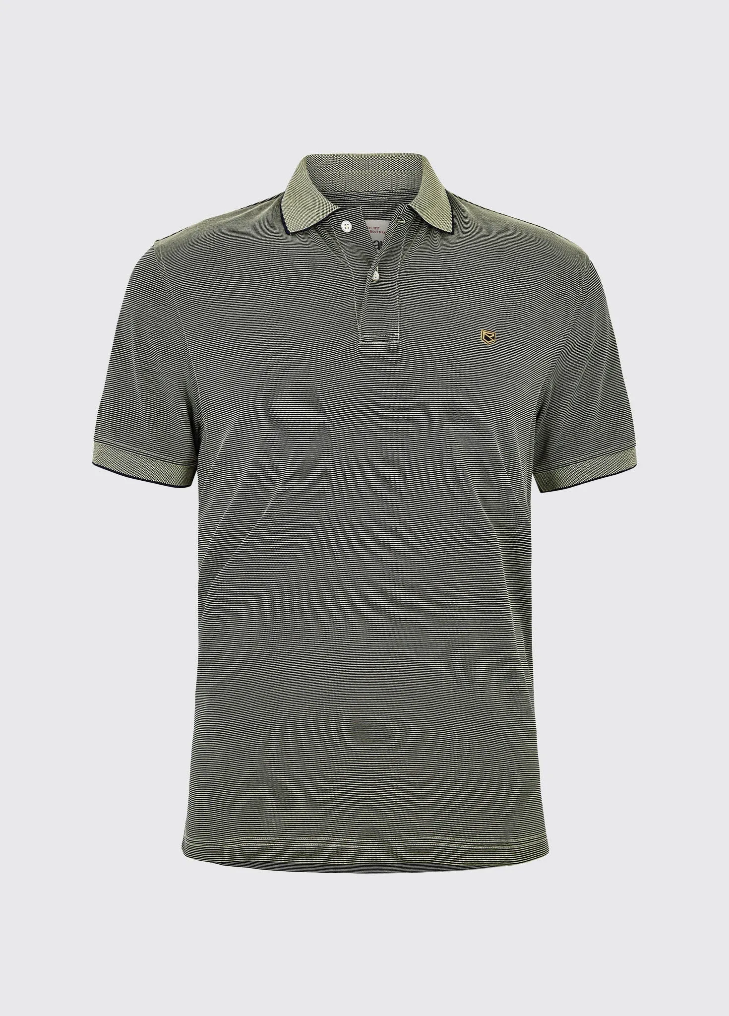 Mullaghmore Striped Polo - Citrus