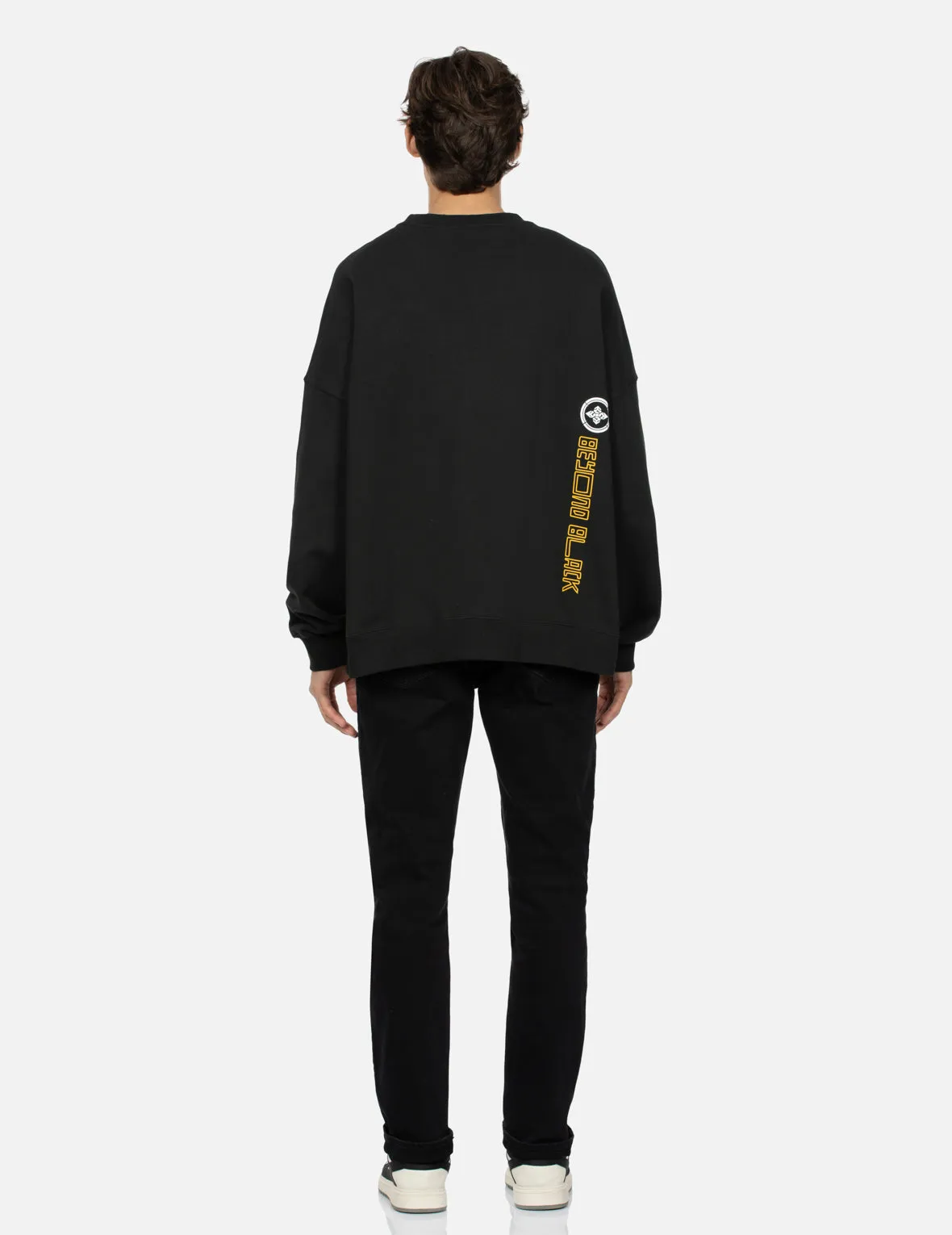 Multi-Logo Print Oversized Sweatshirt