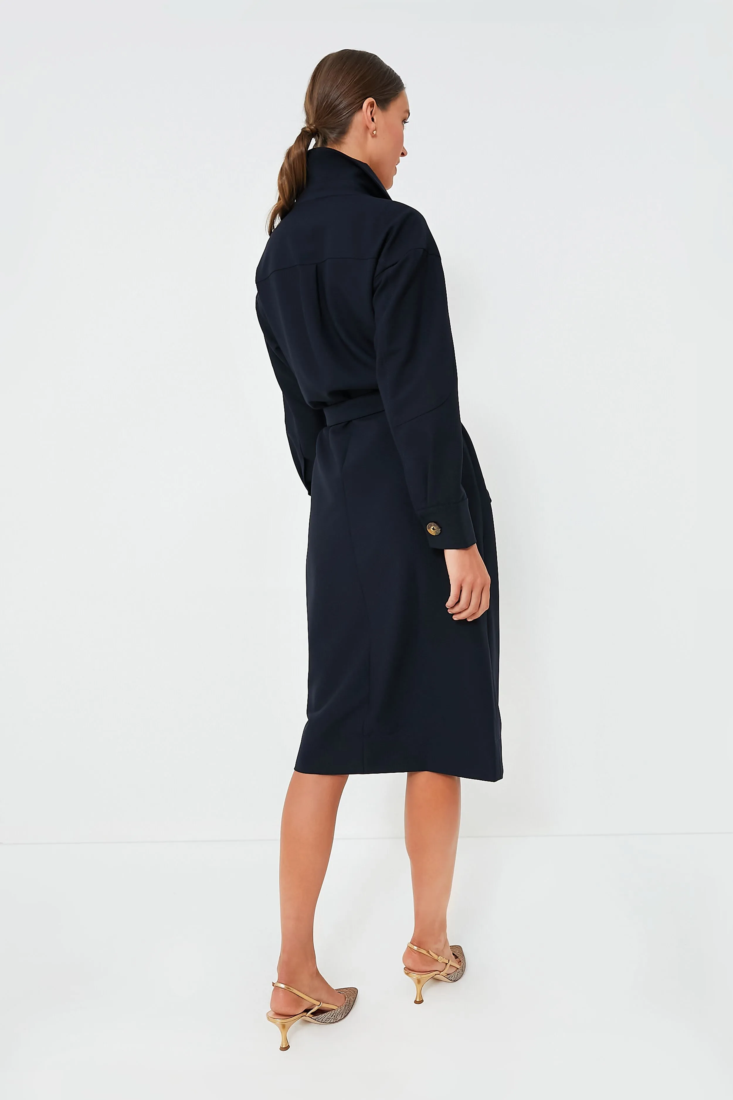 Navy Addie Trench Dress