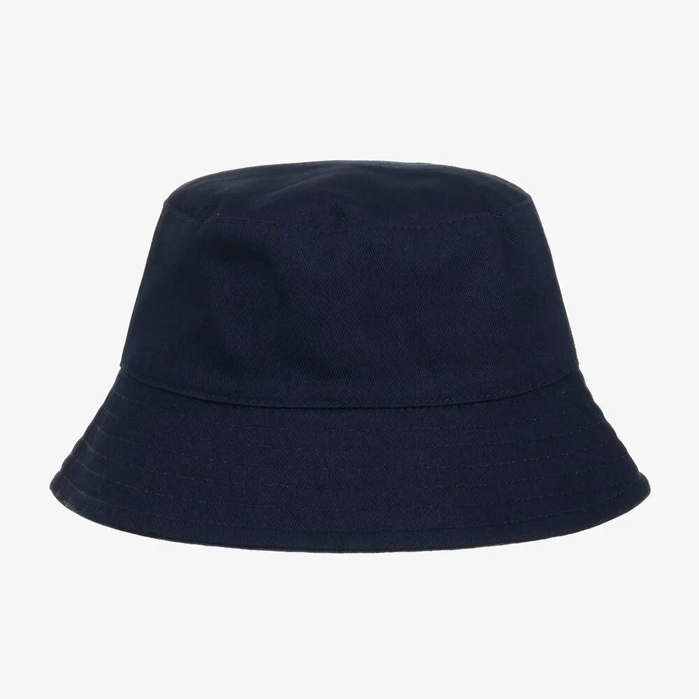 Navy Blue Reversible Bucket Hat 