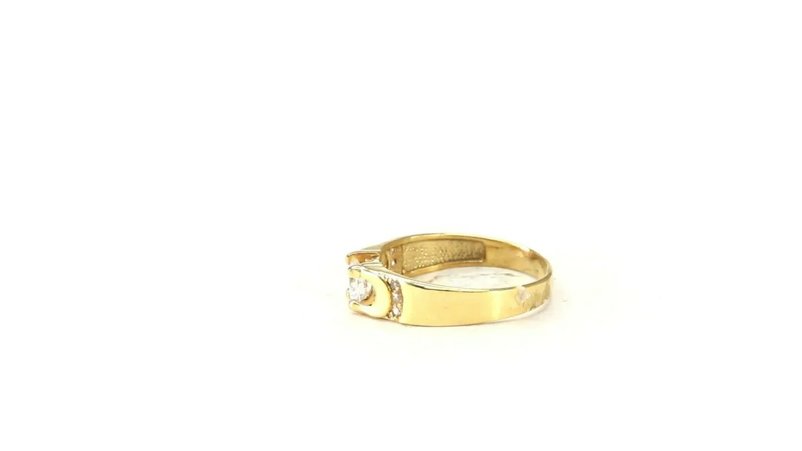 22k Solid Gold Elegant Resizable Ladies Charm Ring Band