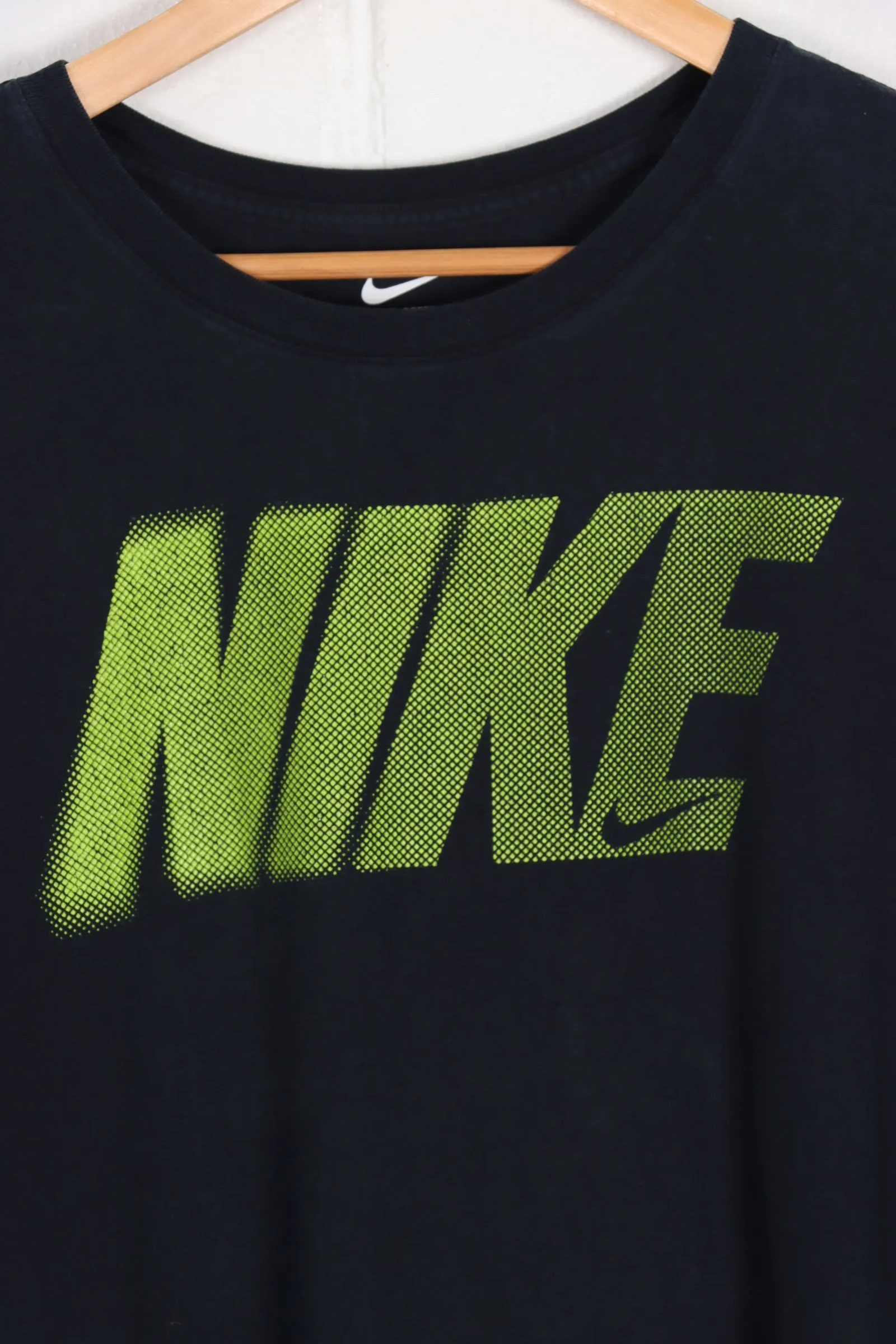 NIKE Lime Green Snake Skin Graphic Spell Out T-shirt XXL