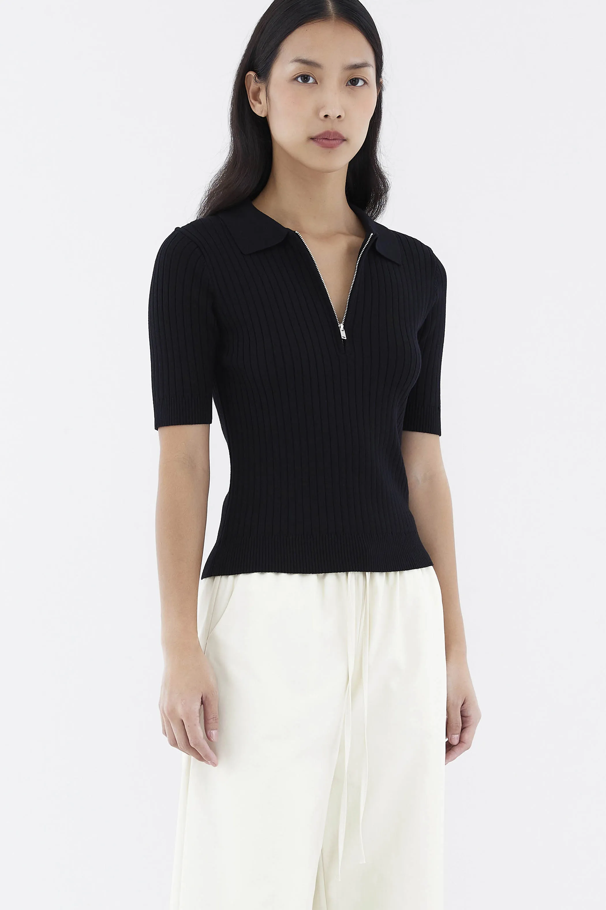 Nodelyn Polo Knit Top