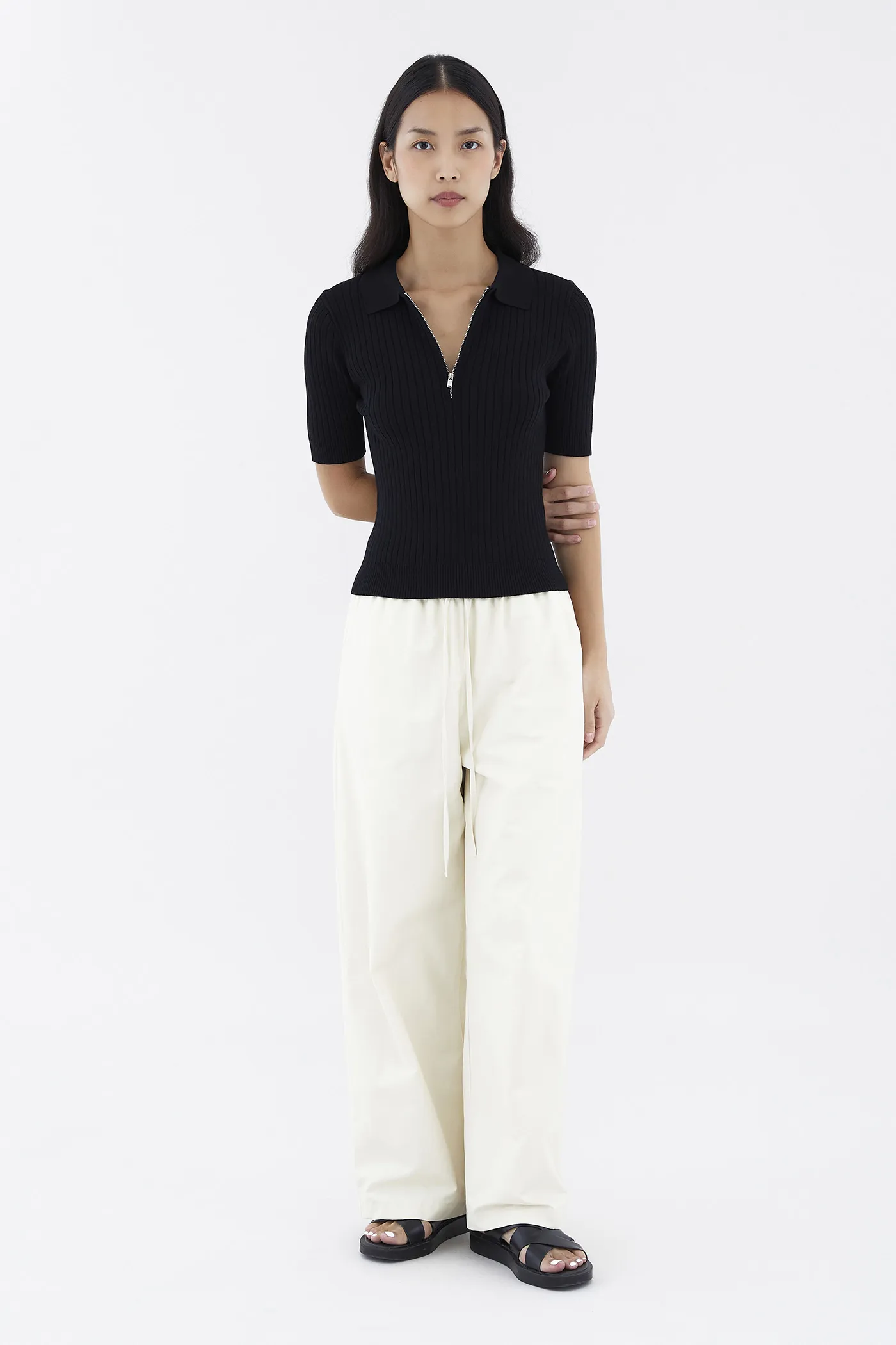 Nodelyn Polo Knit Top