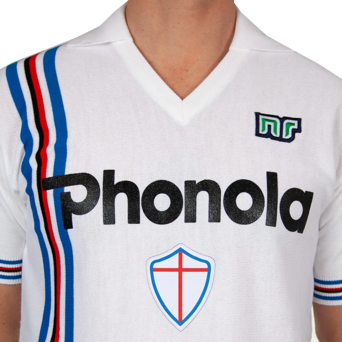 NR Nicola Raccuglia - Sampdoria Official Retro Shirt Away 1986-1987 + Number 10 (Mancini)