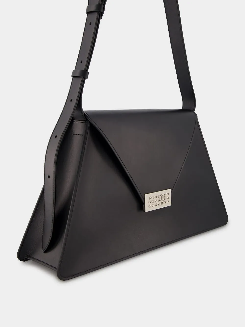 Numeric Leather Shoulder Bag