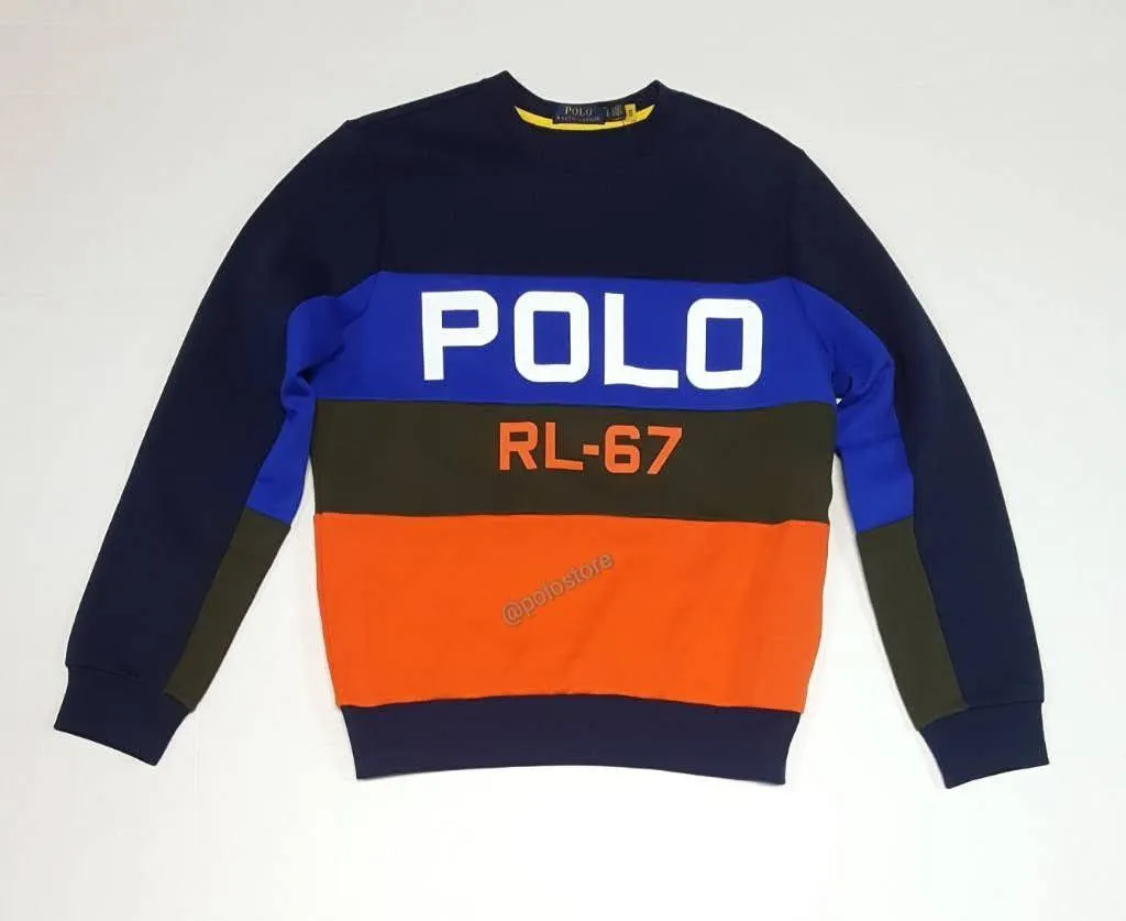 Nwt Polo Ralph Lauren Polo Navy/Royal/Orange/Olive/ RL-67 Sweatshirt