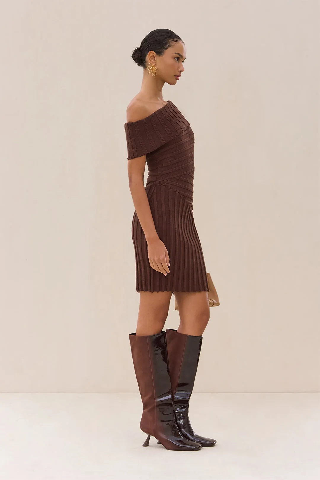 OCEANE KNIT DRESS - JAVA