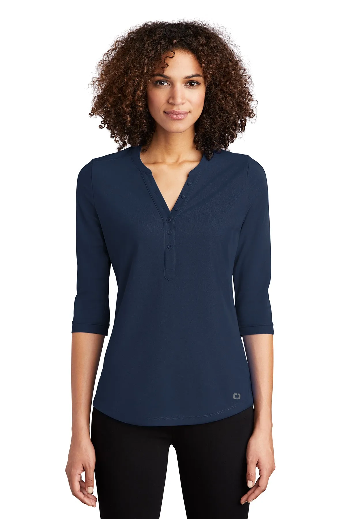 OGIO Ladies Jewel Henley