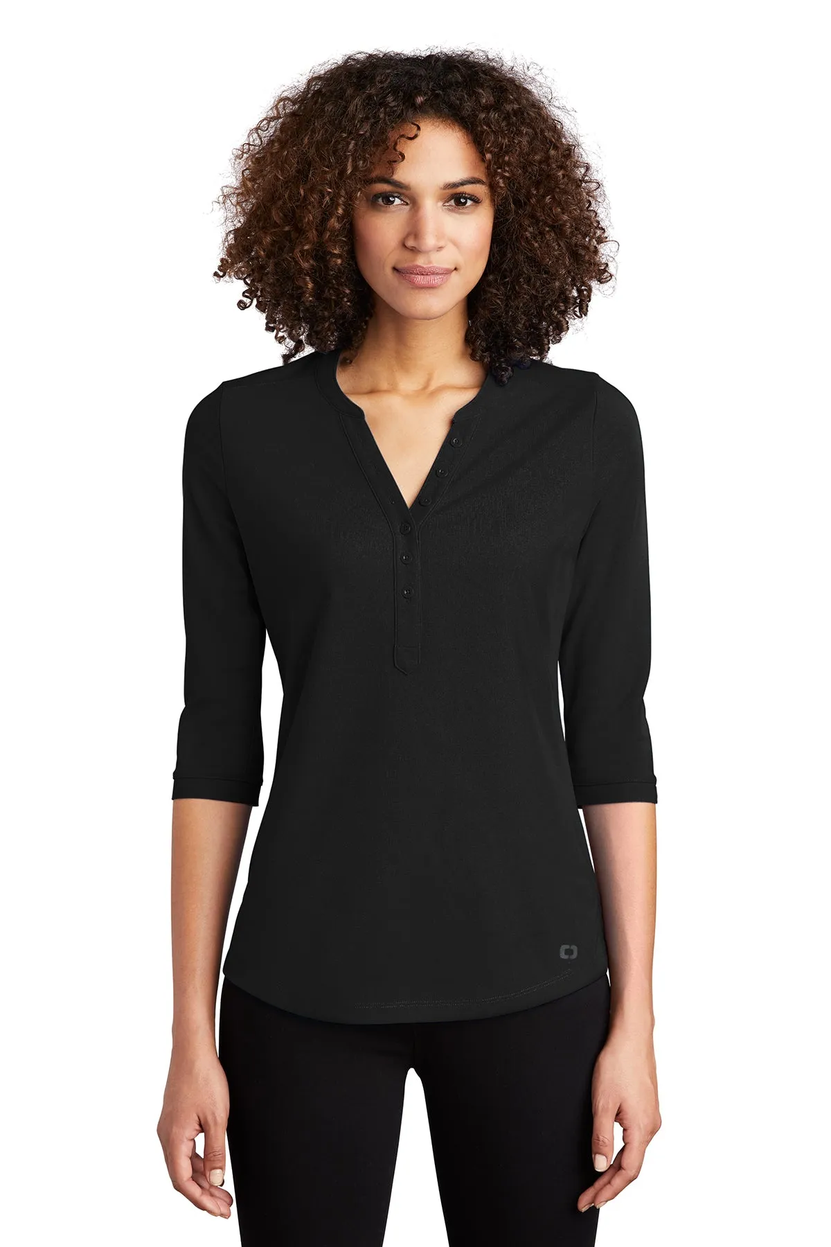 OGIO Ladies Jewel Henley