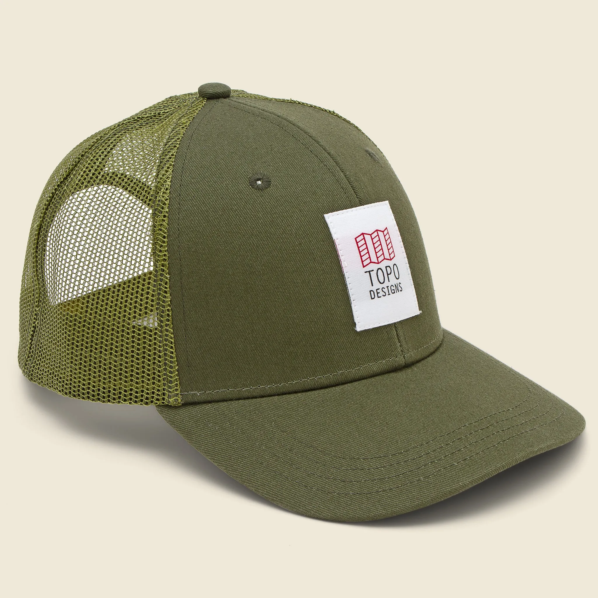 Original Logo Trucker Hat - Olive