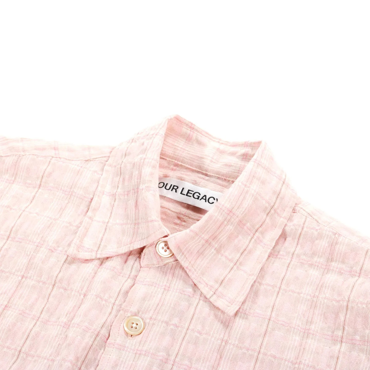 OUR LEGACY Seersucker Picnic Check Shirt