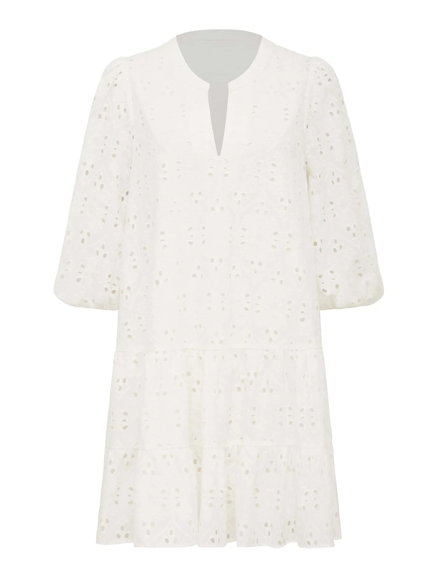 Palermo Broderie Mini Smock Dress