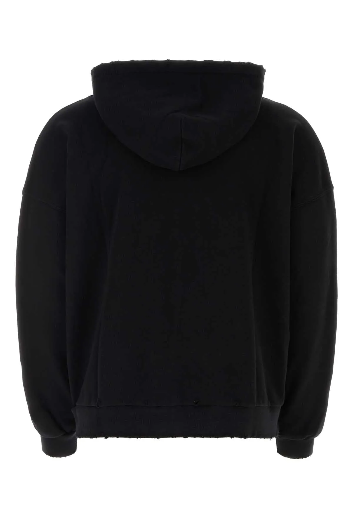 Palm Angels Black Cotton Oversize Sweatshirt