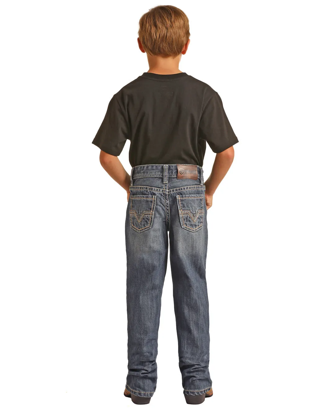 Kids Med Wash Rock And Roll Jeans by Panhandle Slim