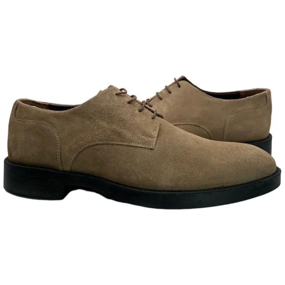 Paolo Shoes Claudio Suede Oxfords Stone