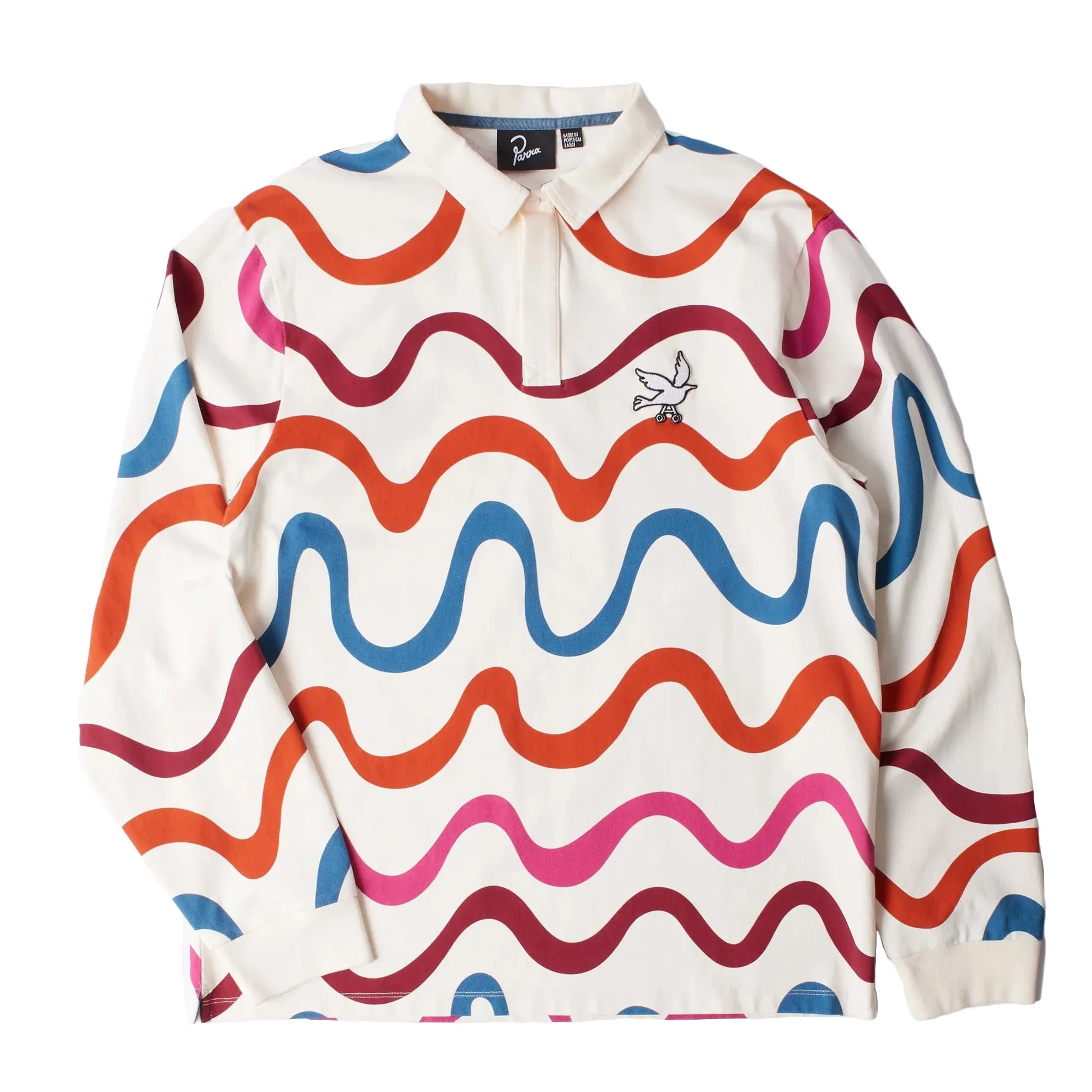 Parra Colored Soundwave Polo Shirt 'Off White'