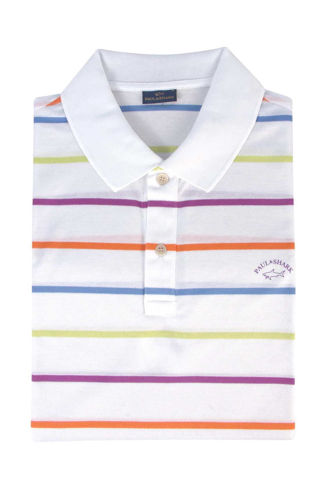 Paul & Shark Pique Cotton SS Polo Stripe