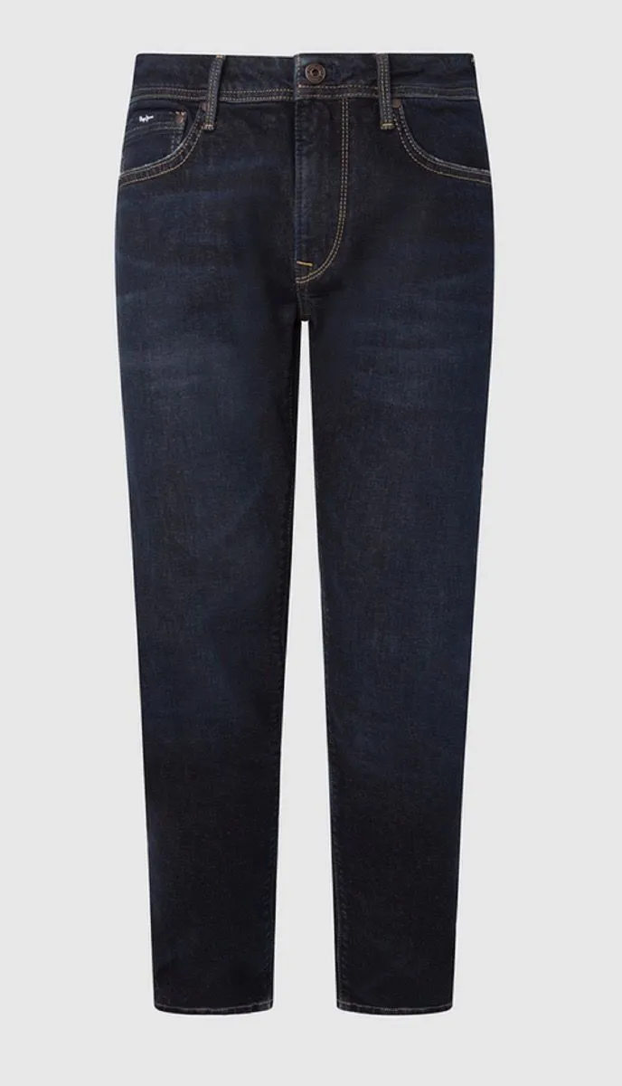 Pepe Jeans Stanley Taper Fit Regular Waist Denim Jeans VS4 Midnight Wiser