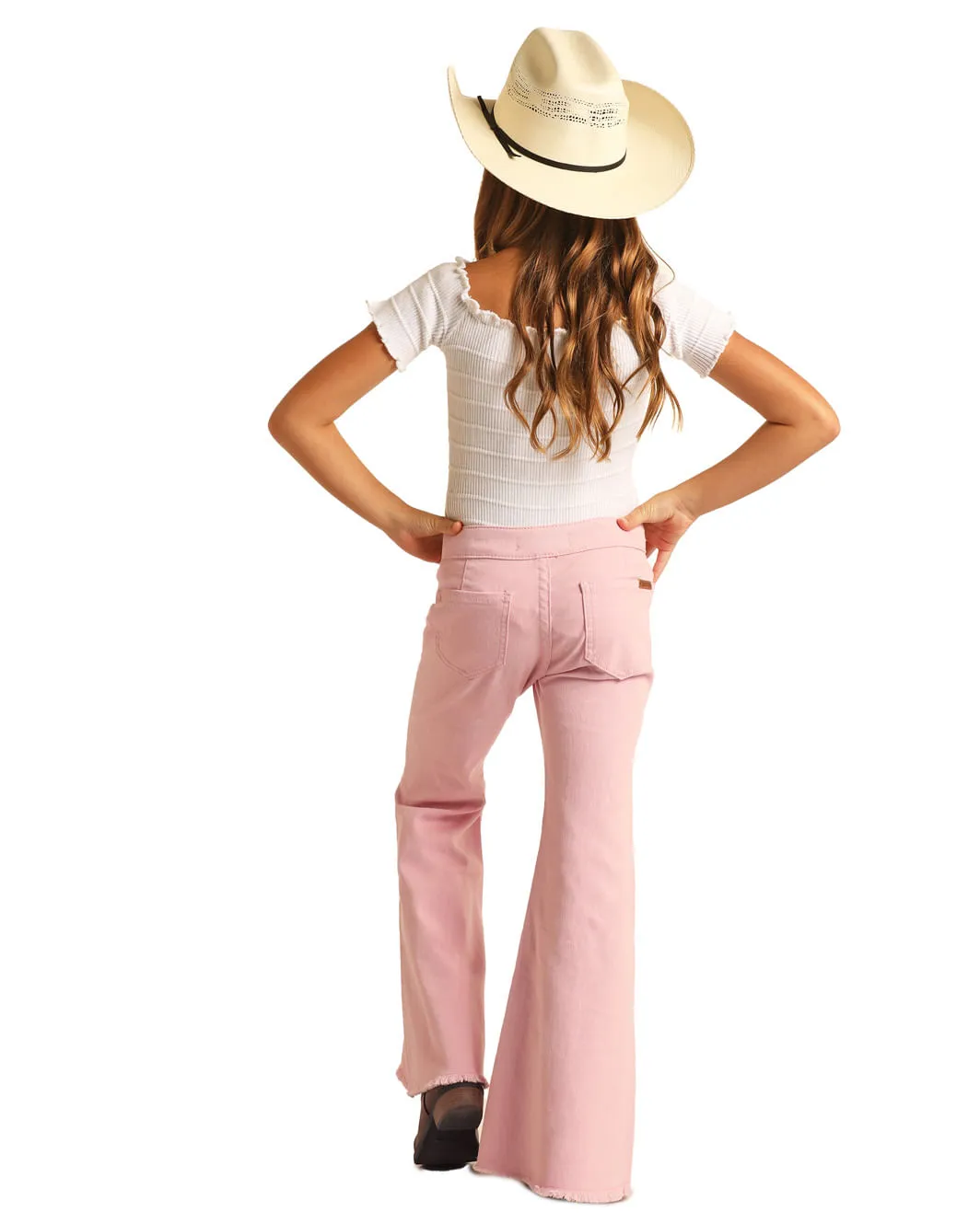 Pink Bell Bottoms Jeans for Kids by Panhandle Slim