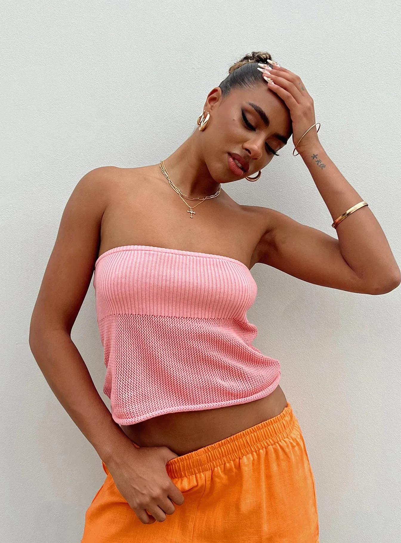 Pink Tube Top by Lyndell