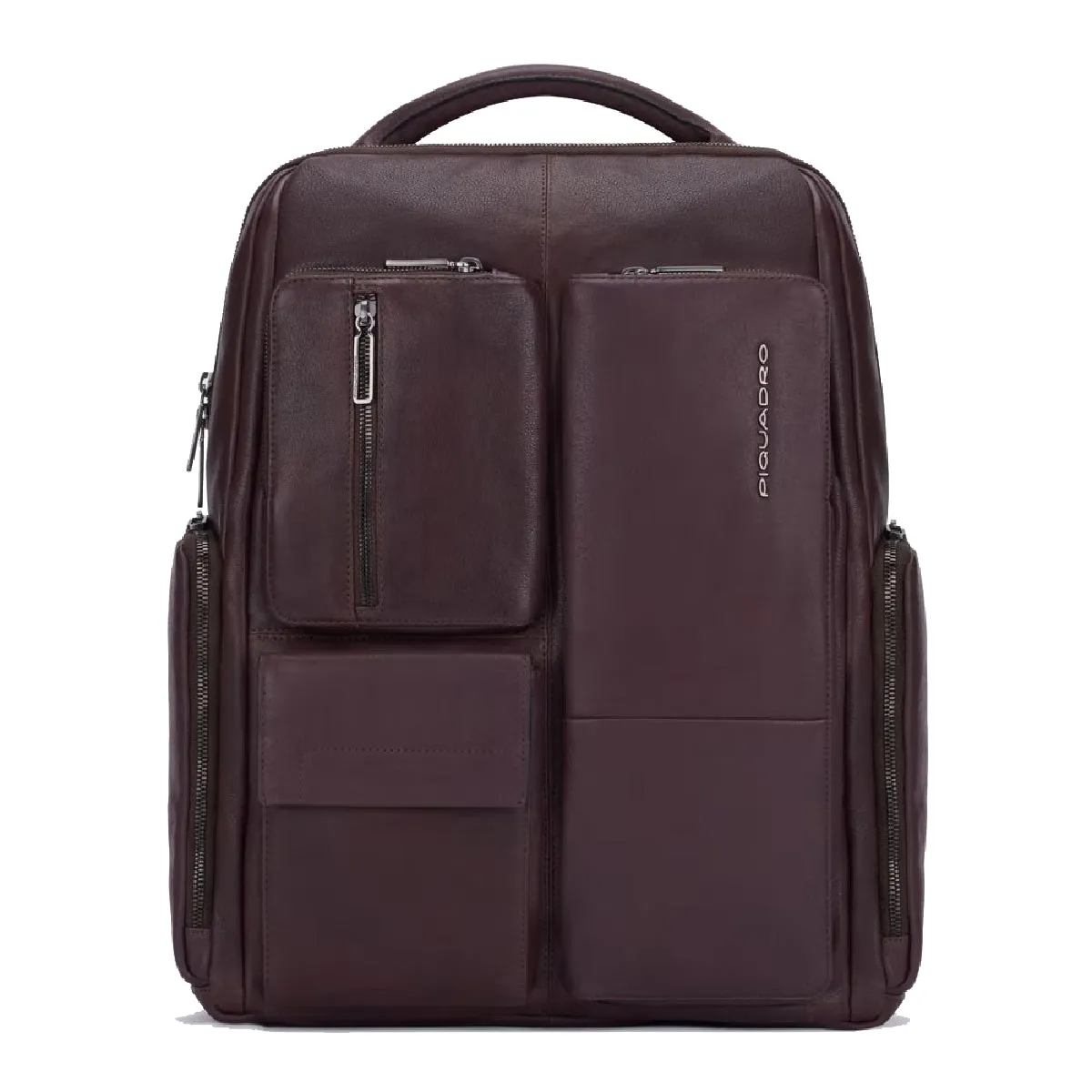 Piquadro Laptop Backpack with RFID Pocket - Ronnie 15.6 - Brown