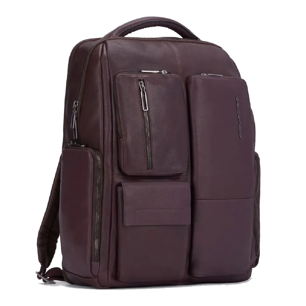 Piquadro Laptop Backpack with RFID Pocket - Ronnie 15.6 - Brown