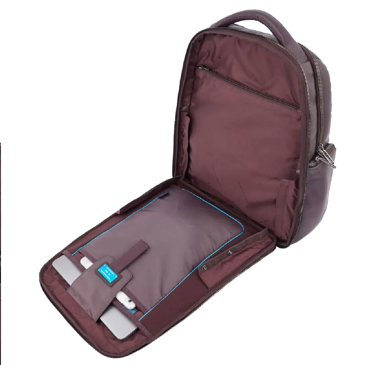 Piquadro Laptop Backpack with RFID Pocket - Ronnie 15.6 - Brown