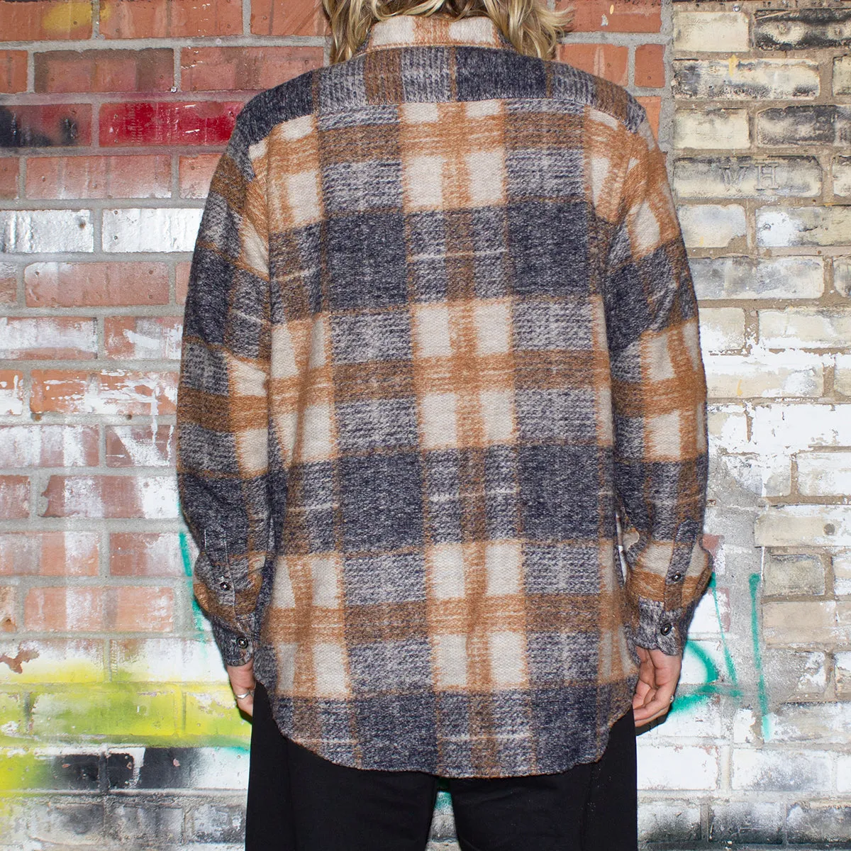 Plaid Knit Shirt