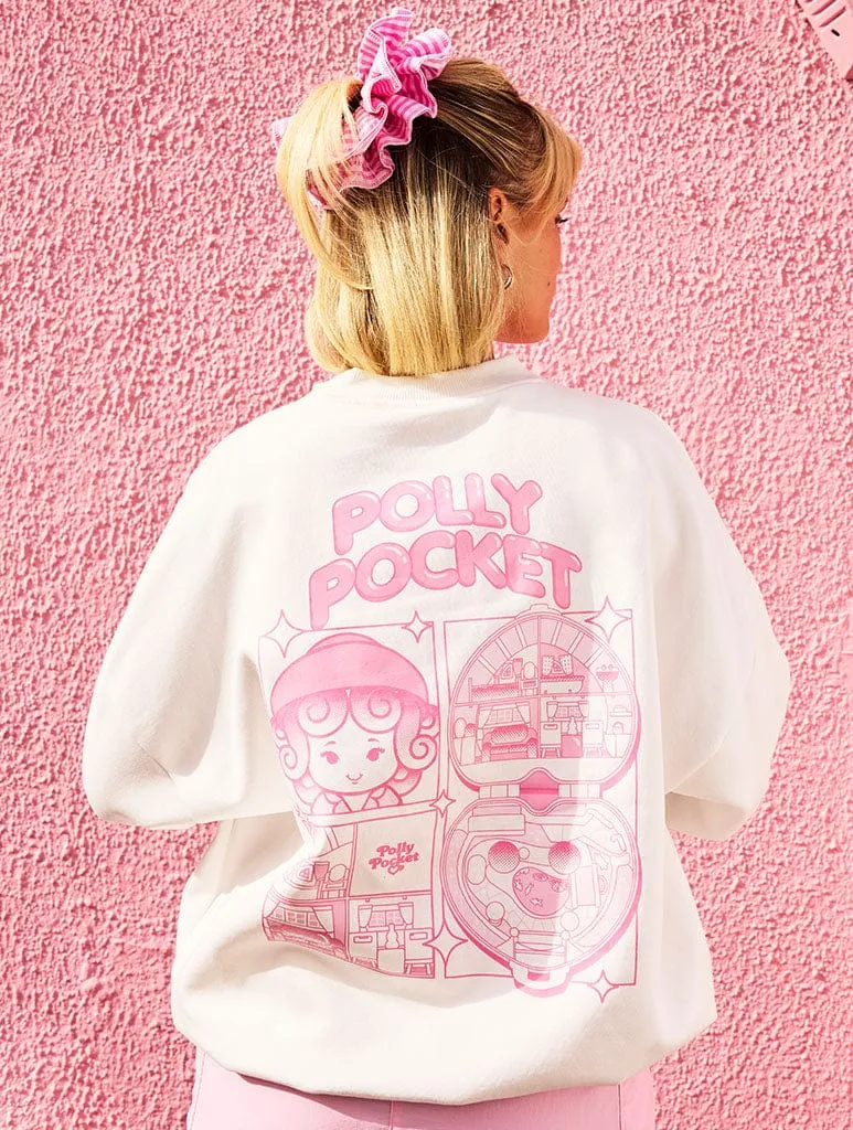 Polly Pocket x Skinnydip Poster Sweatshirt In Ecru