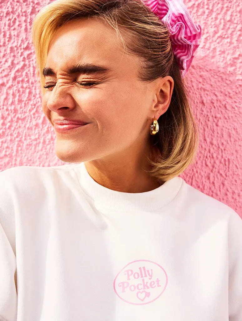 Polly Pocket x Skinnydip Poster Sweatshirt In Ecru