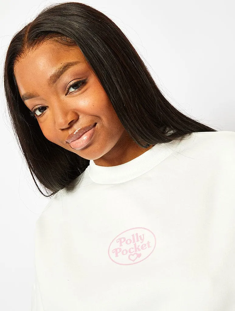 Polly Pocket x Skinnydip Poster Sweatshirt In Ecru