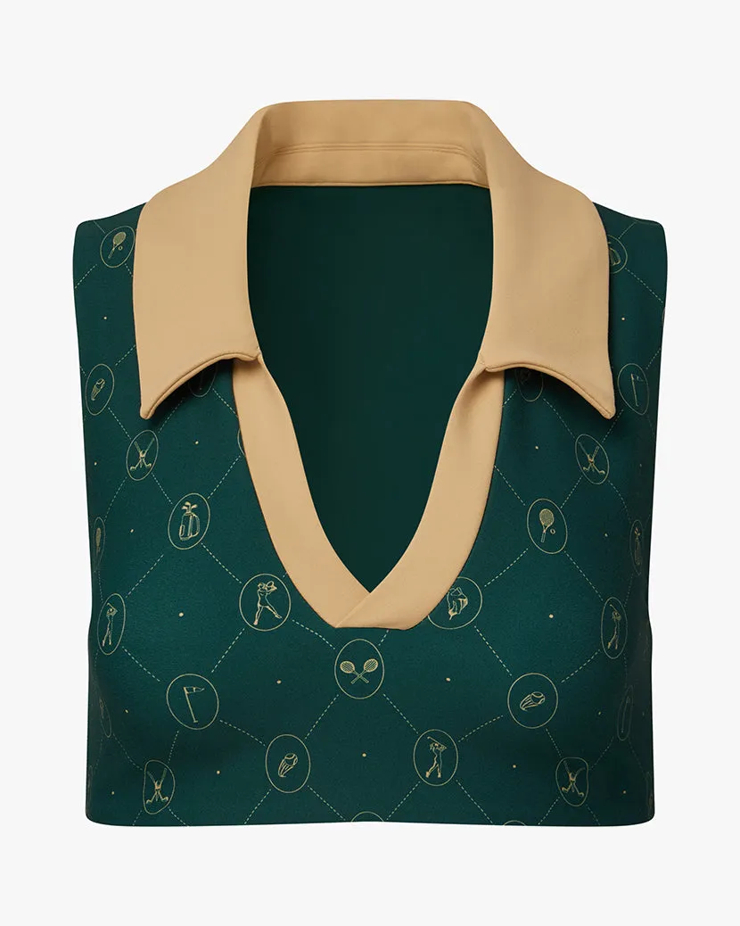 Polo Bra Top | Vintage Green x Canvas