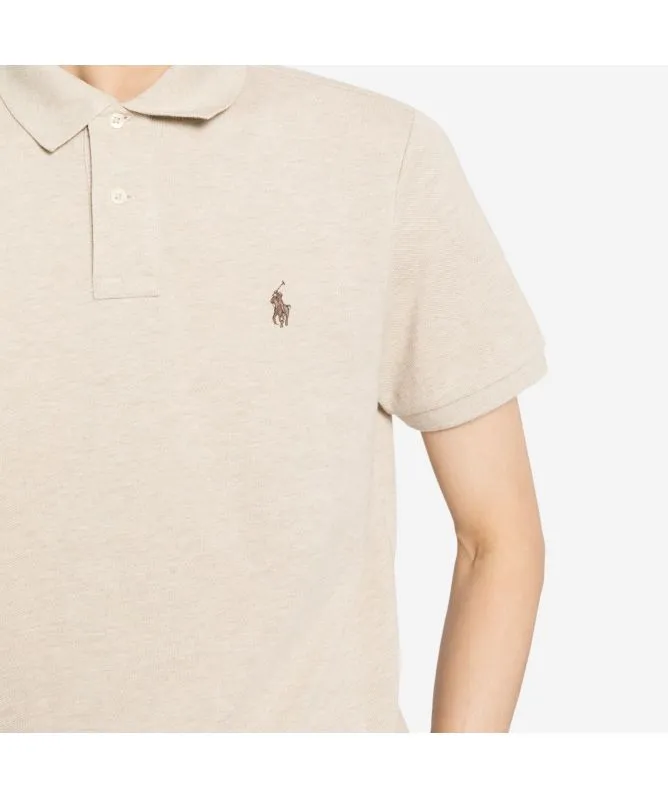 Polo Ralph Lauren Classic Polo Short Sleeve Shirt | Beige-710680784342 -kular fashion