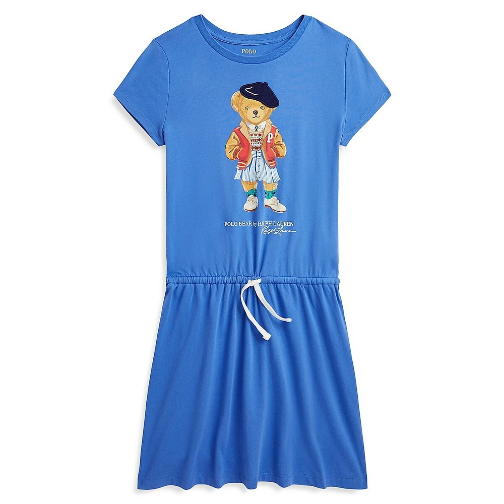 Polo Ralph Lauren Girl's Polo Bear Jersey Dress