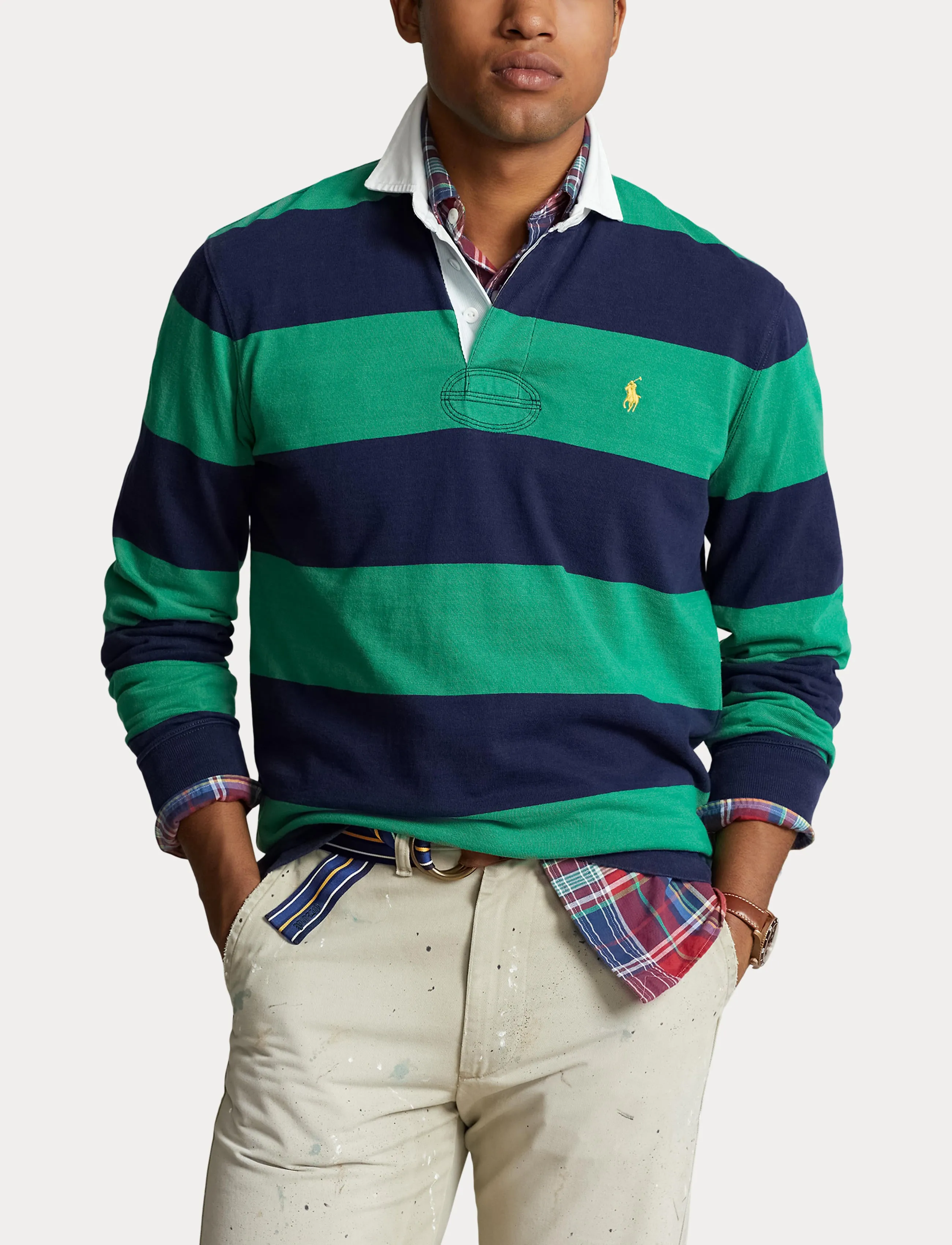 Polo Ralph Lauren Iconic Rugby Shirt Navy/Green