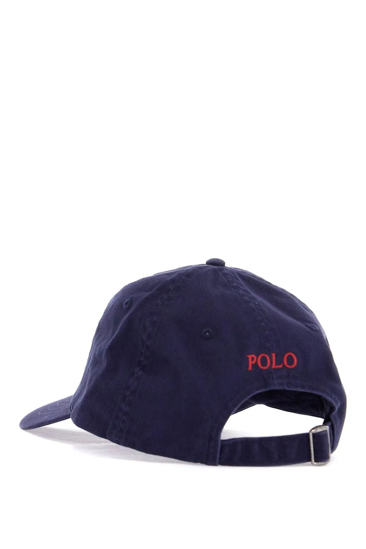 Polo Ralph Lauren Navy Blue Cotton Sports Cap With Embroidered Logo